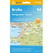 54 Arvika Sverigeserien 1:50 000